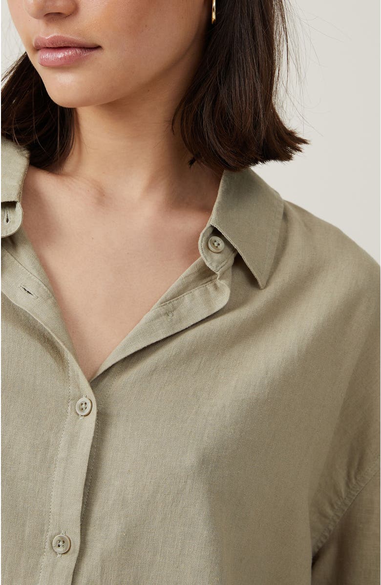 Cotton On Women's Haven Long Sleeve Shirt, Alternate, color, Desert Sage