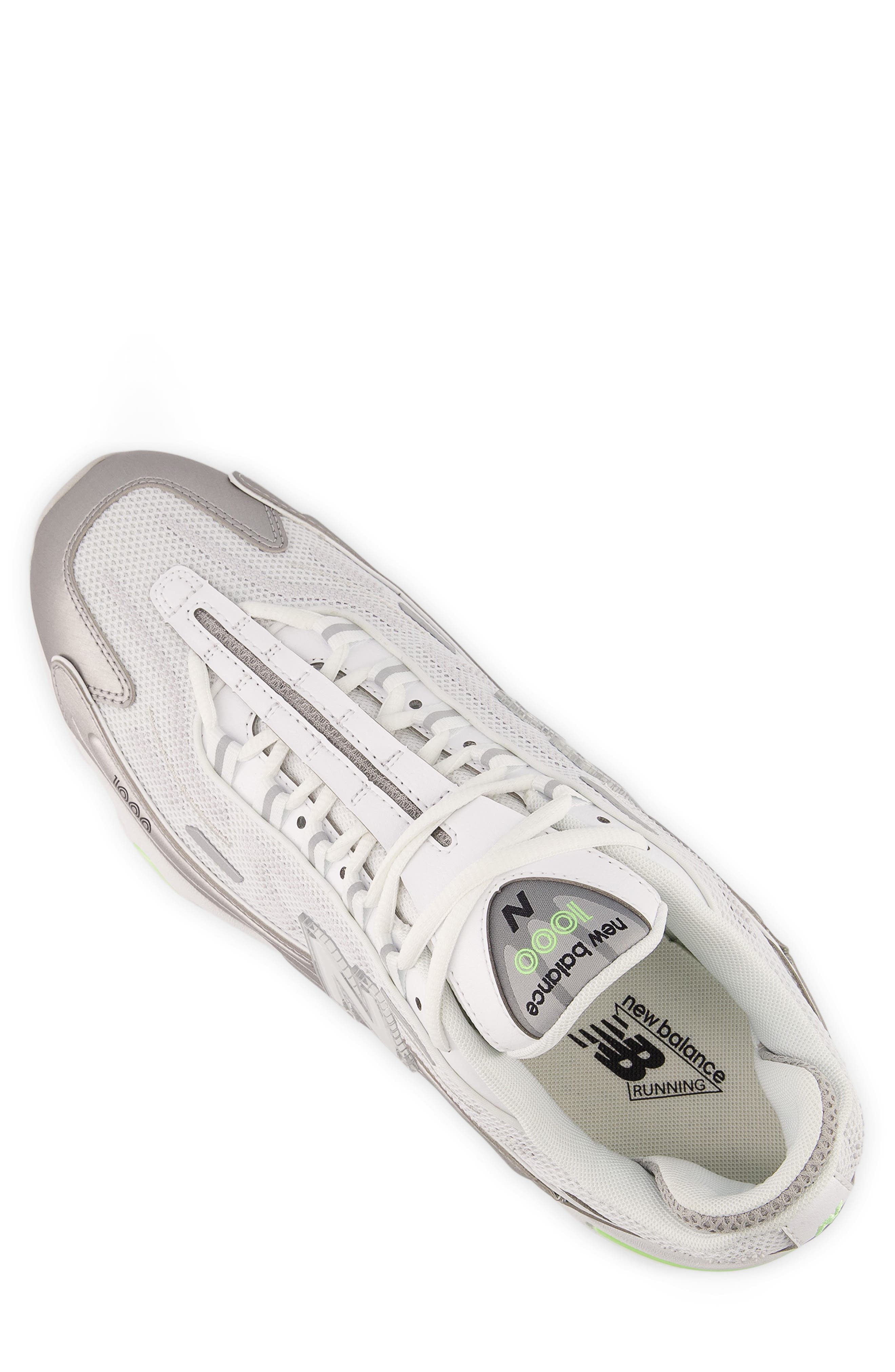 New Balance 1000D Sneaker, Alternate, color, White/ Silver Metallic