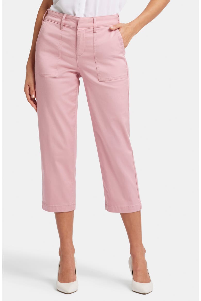 Utility High Waist Crop Pants, Main, color, COQUETTE