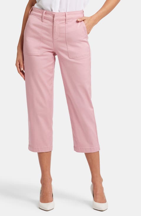 Women's Pink High-Waisted Pants & Leggings