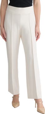 Jones New York Pintuck Pull-On Straight Leg Pants