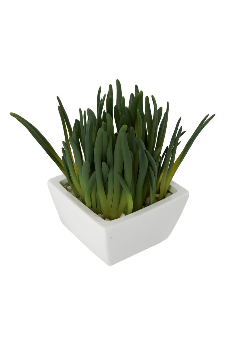 GINGER BIRCH STUDIO Green Faux Foliage Artificial Potted Plant, Alternate, color, Green