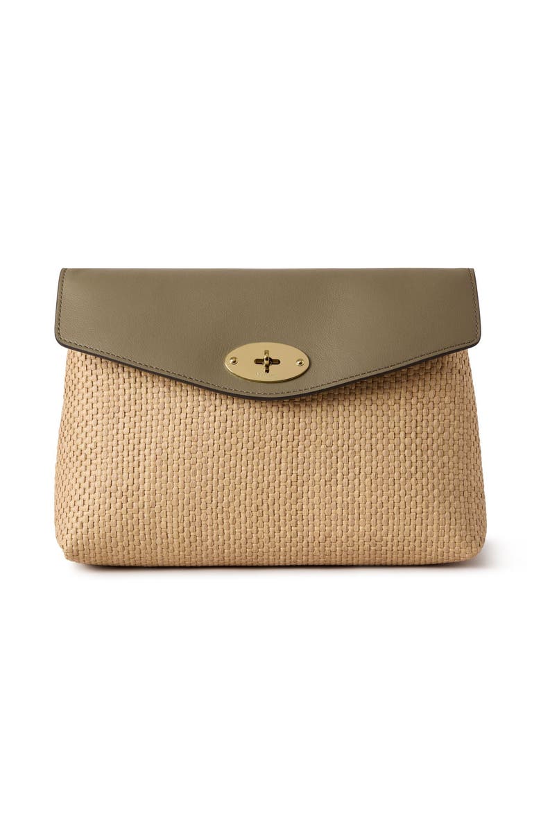 Mulberry Large Darley Raffia Pouch, Main, color, 