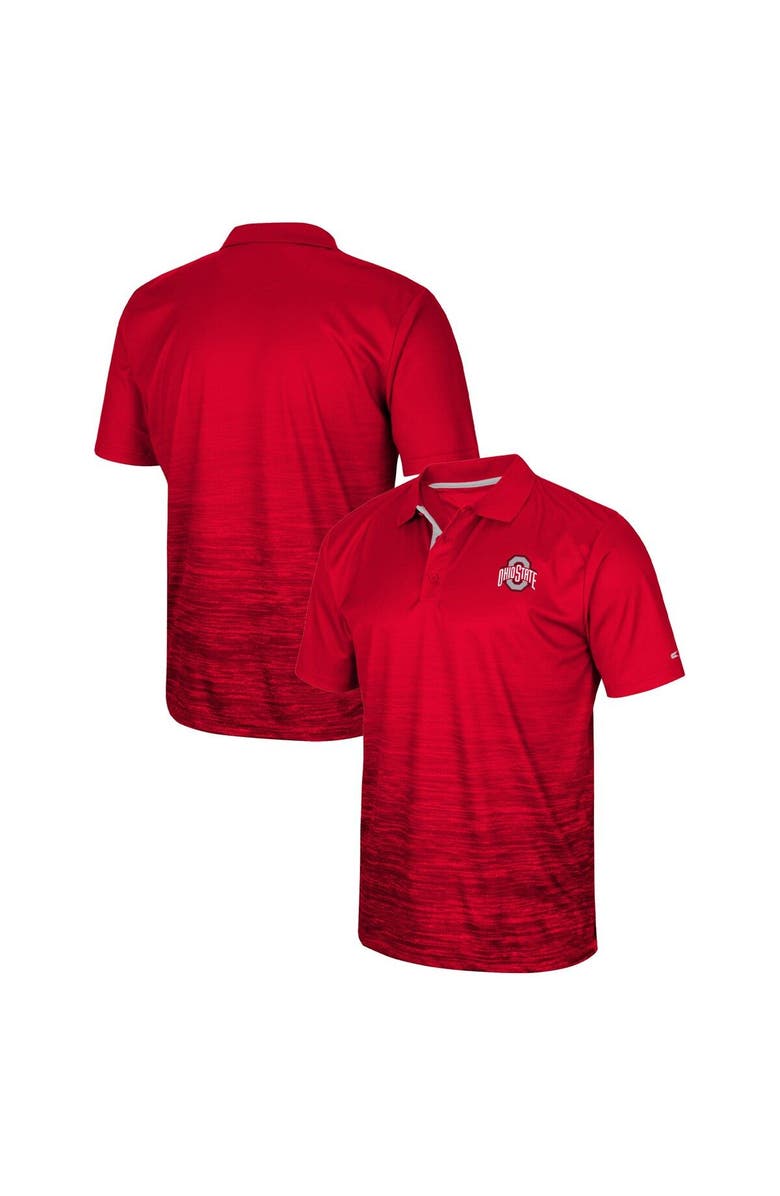 COLOSSEUM Men's Colosseum Scarlet Ohio State Buckeyes Marshall Polo, Main, color, Scarlet
