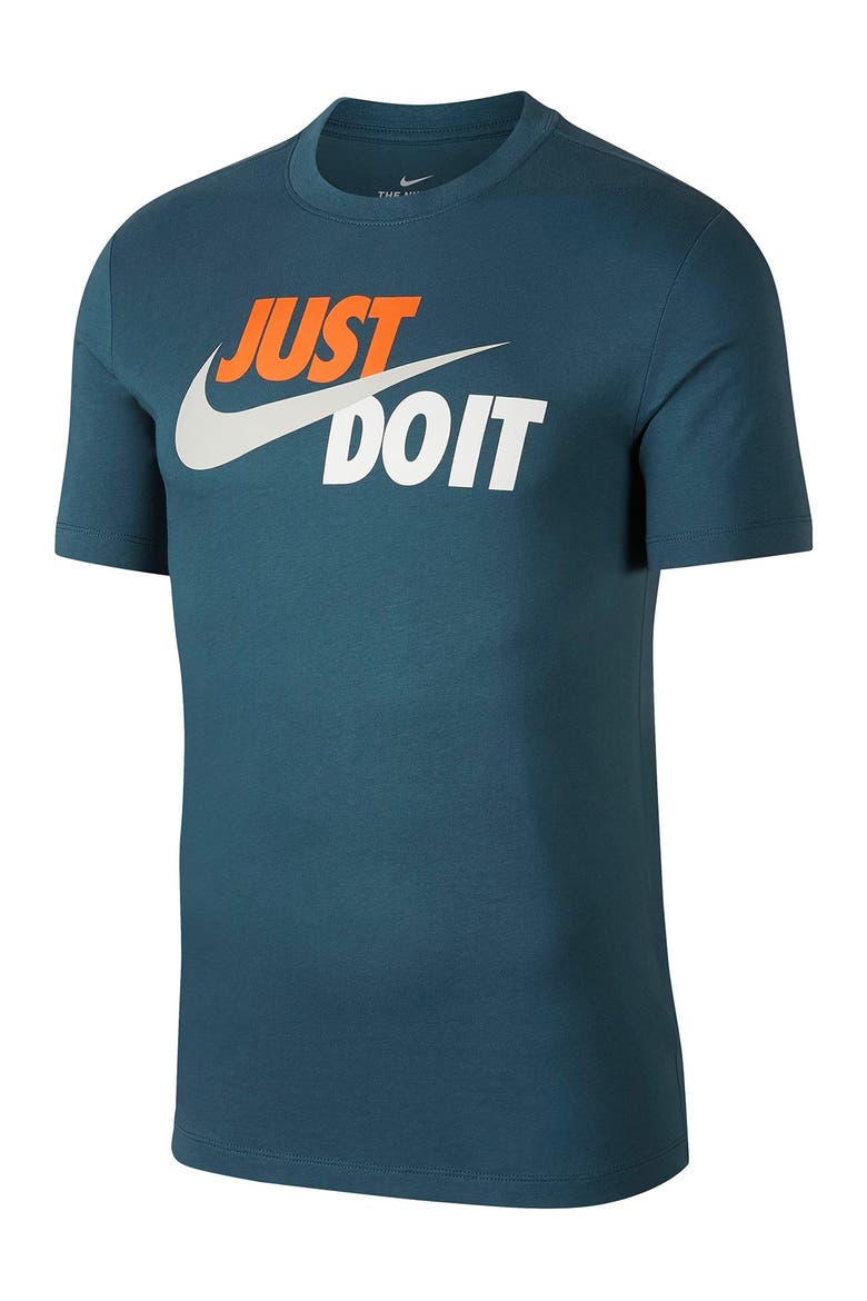 Just Do It Swoosh Graphic T-Shirt, Main, color, ASHGRN/LTBONE