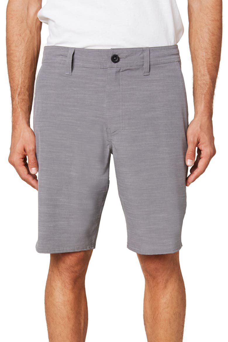 Locked Slub Board Shorts, Main, color, GREY
