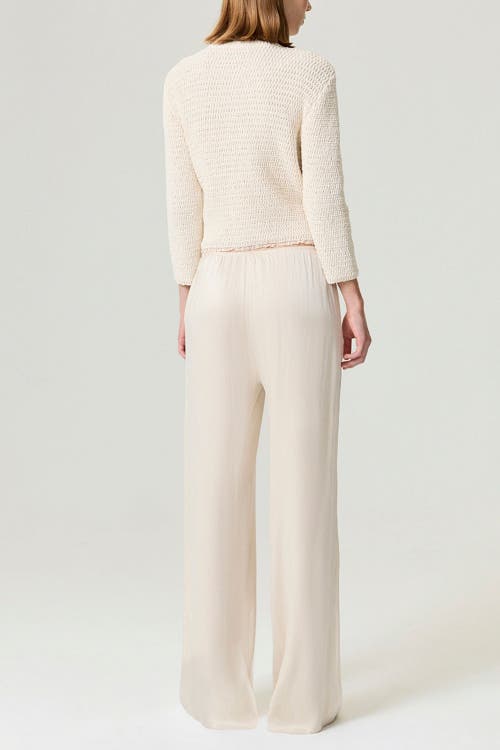 Nocturne Elastic-waist Relaxed Pants In White