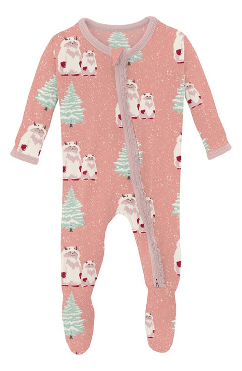 Yeti Print Fitted One-Piece Pajamas (Baby)