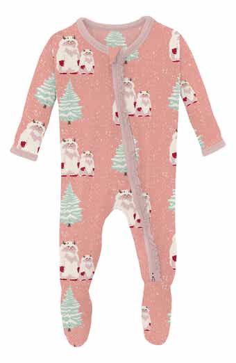 Yeti Print Fitted One-Piece Pajamas