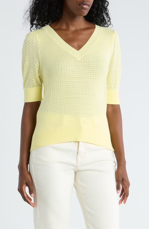 Pointelle Stitch Sweater