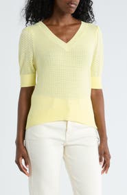 DR2 by Daniel Rainn Pointelle Stitch Sweater