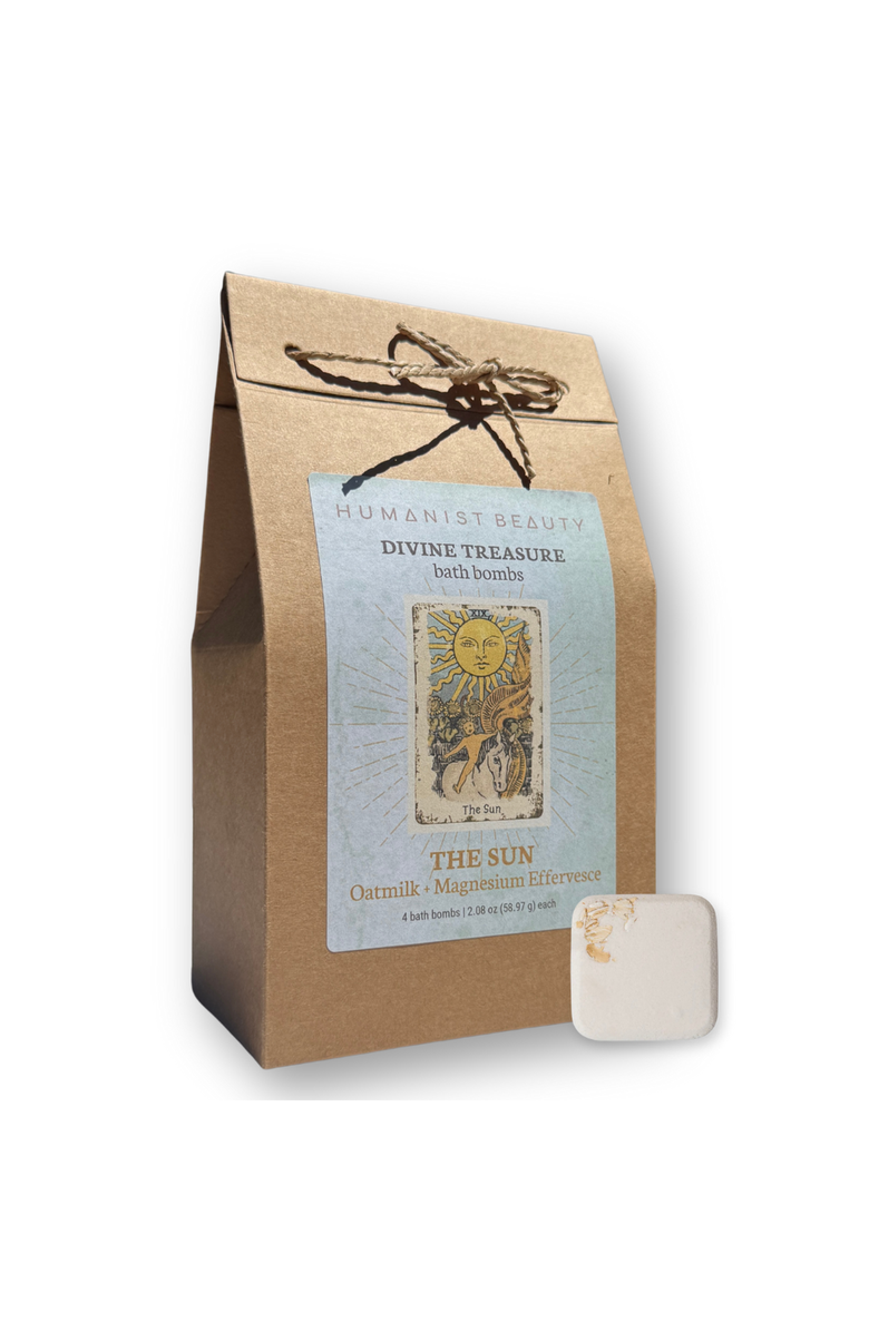 Humanist Beauty Divine Treasure Bath Bombs, Alternate, color, The Sun