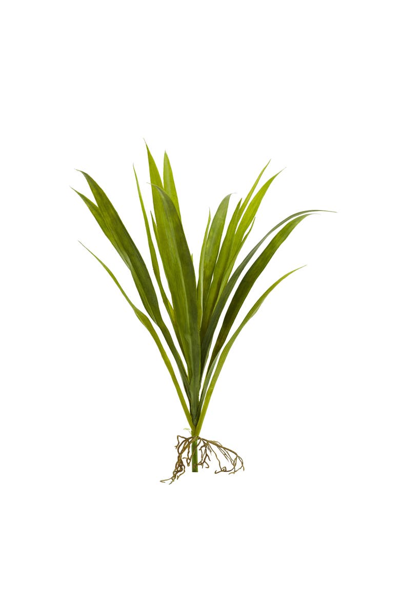 NEARLY NATURAL 15-in Grass Artificial Plant, Main, color, Green