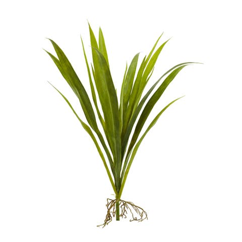 15-in Grass Artificial Plant (Set of 6)