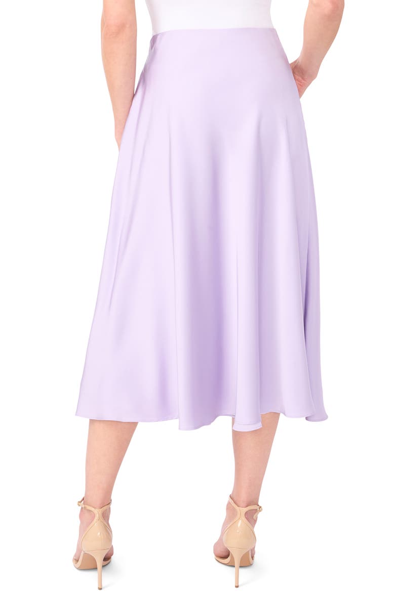 CeCe Bias Cut Satin Midi Skirt, Alternate, color, Lilac Breeze