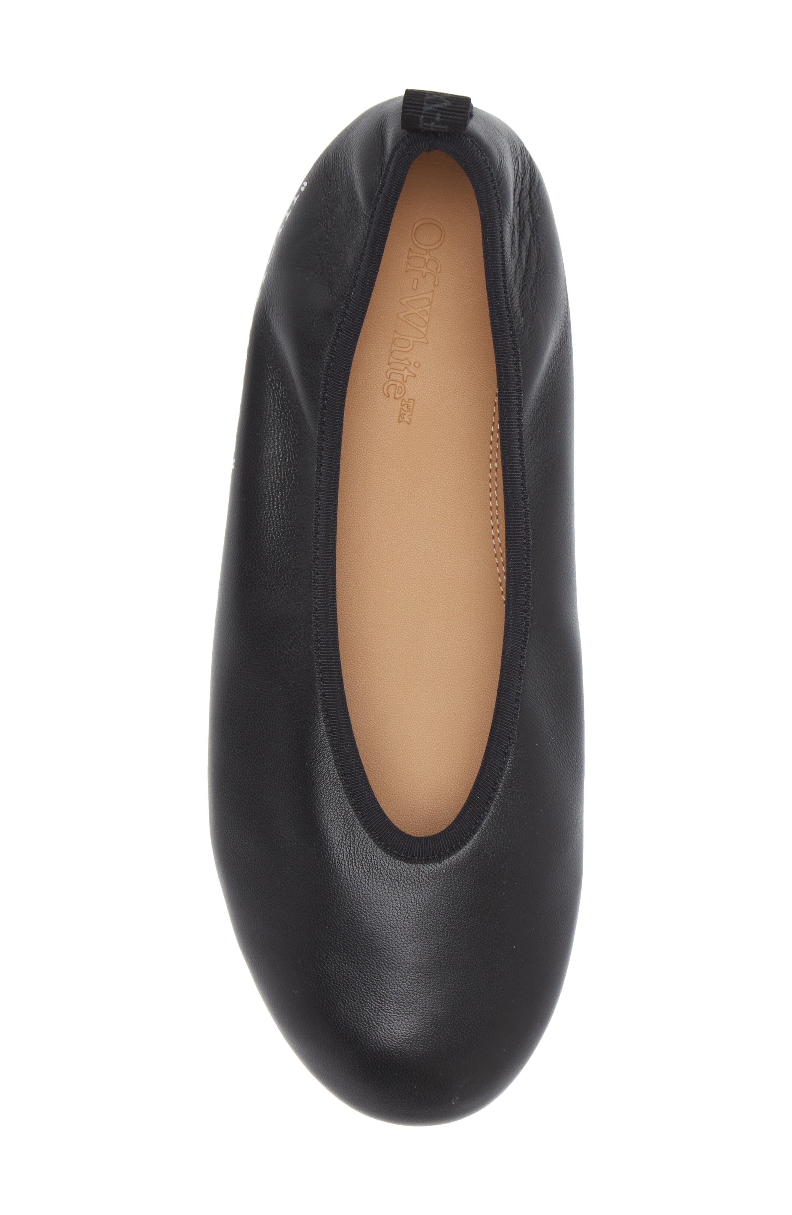 Off-White High Heel Ballet Flat, Alternate, color, 