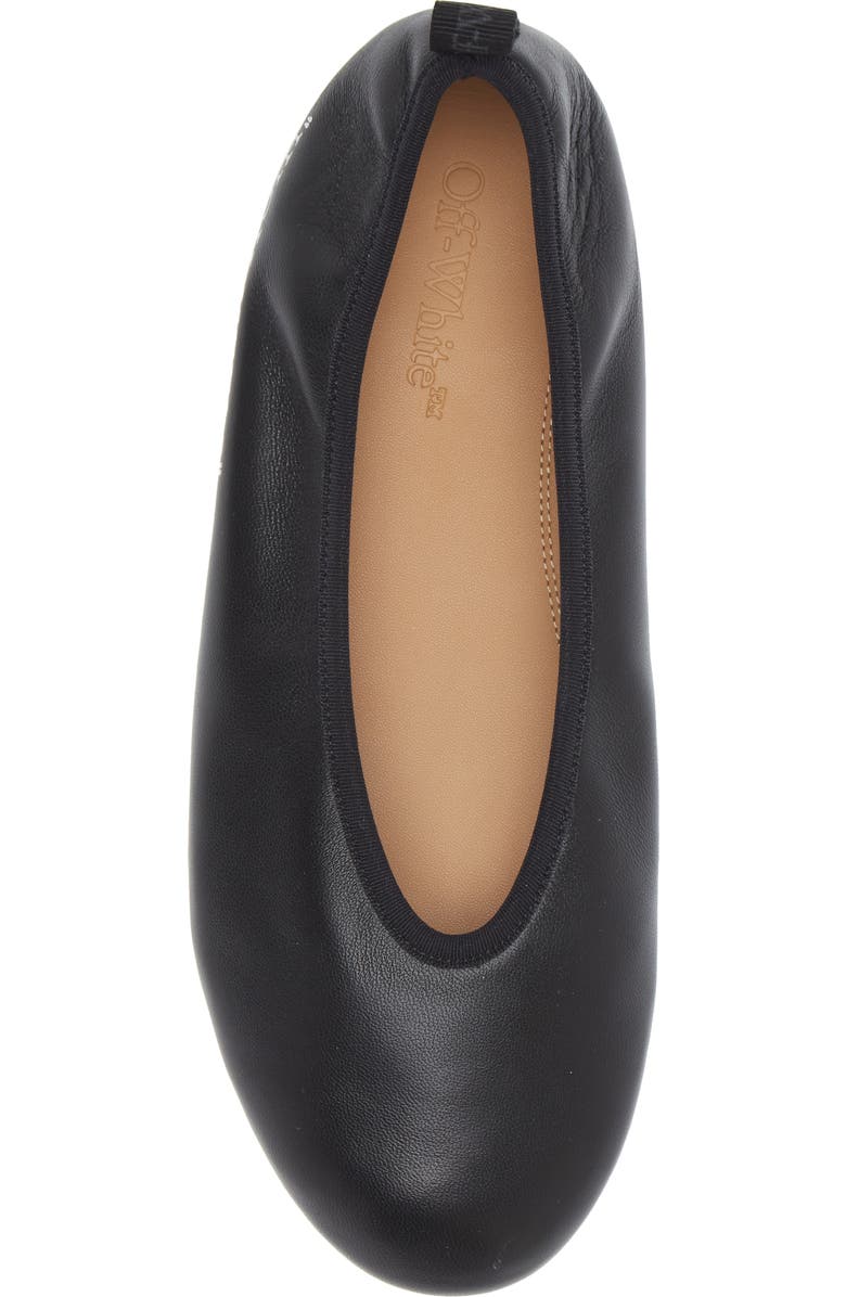 Off-White High Heel Ballet Flat, Alternate, color,