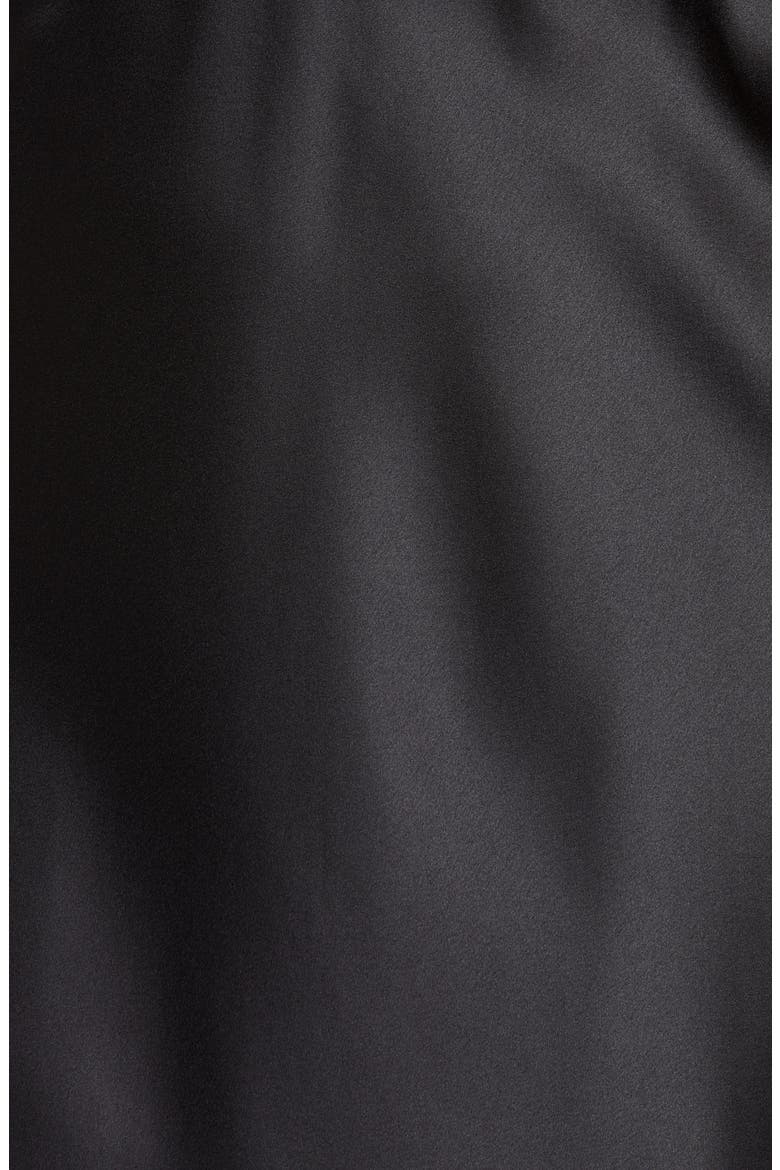 Positivity Satin Chemise, Alternate, color, BLACK