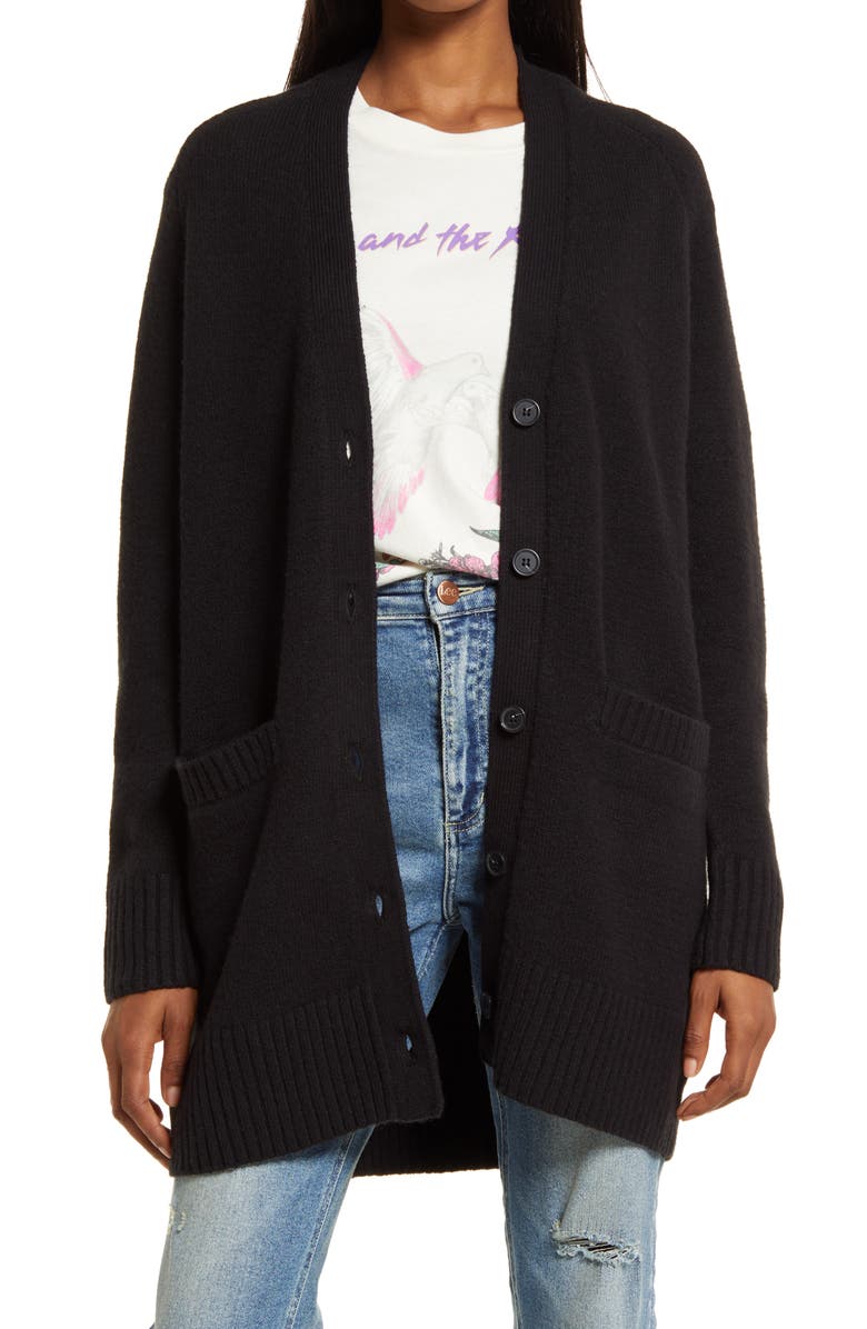 Treasure & Bond Cozy Button Front Cardigan, Main, color, 