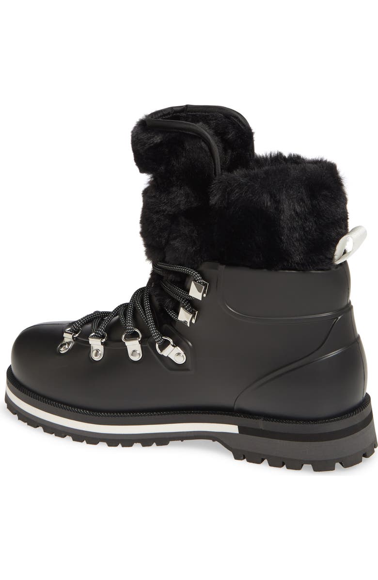 MICHAEL Michael Kors Lanis Faux Fur Trim Waterproof Lace-Up Boot, Alternate, color,