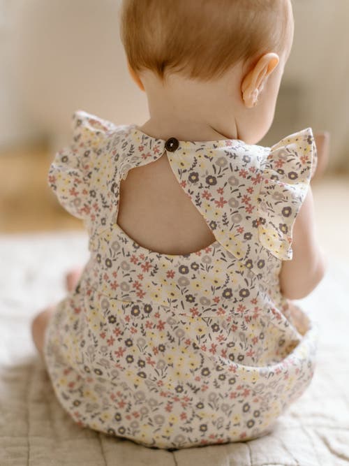 Colored Organics Sommer Organic Tank Romper In Neutral
