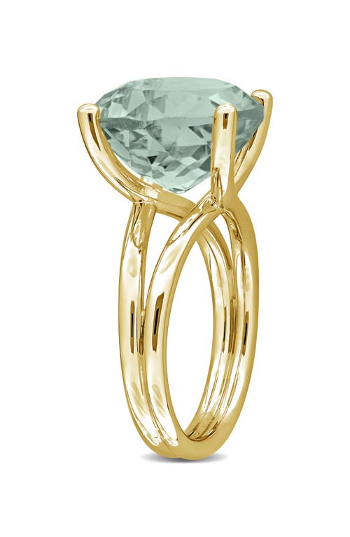 Delmar Green Quartz Heart Ring In Green