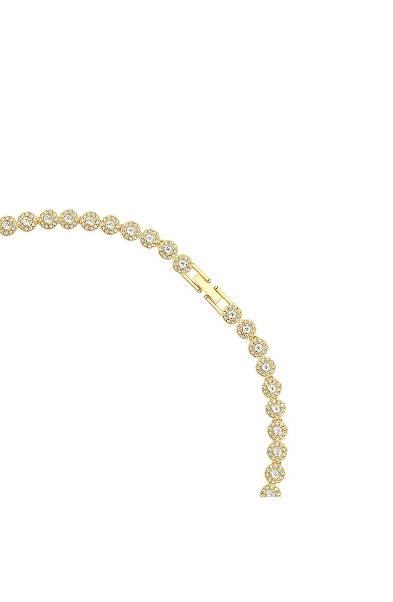 Swarovski Una Angelic Crystal Tennis Necklace & Bracelet Set, Alternate, color, White/ Gold