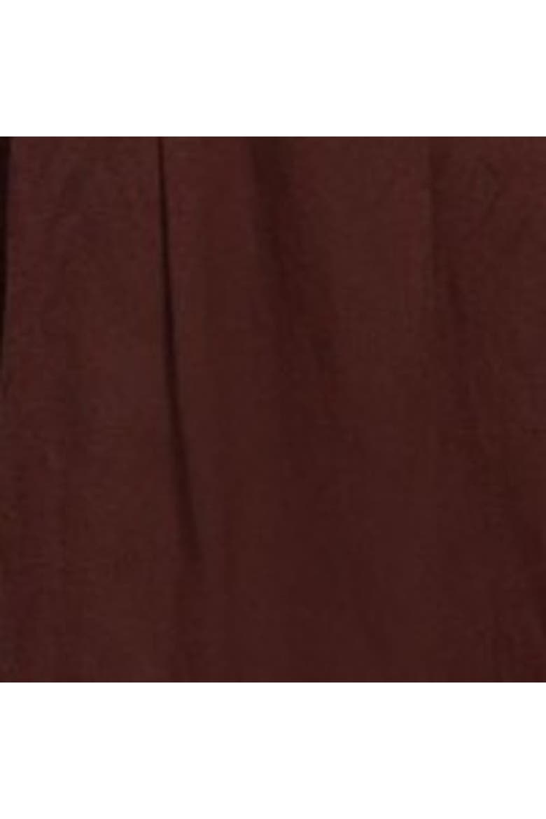 Linen Blend Pintuck Midi Dress, Alternate, color, Chocolate