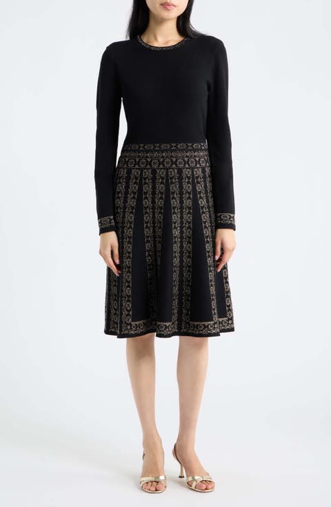 Long Sleeve Twofer Dress