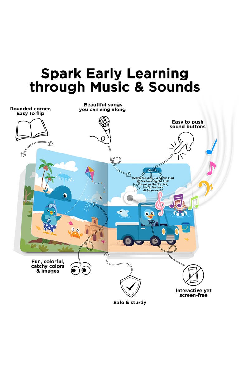 Ditty Bird Color Songs Interactive Musical Sound Book, Alternate, color, Blue