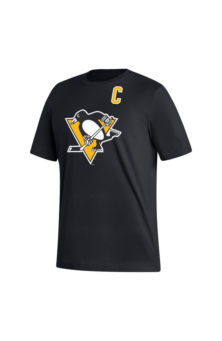 adidas Men's adidas Sidney Crosby Black Pittsburgh Penguins Fresh Name & Number T-Shirt, Alternate, color,