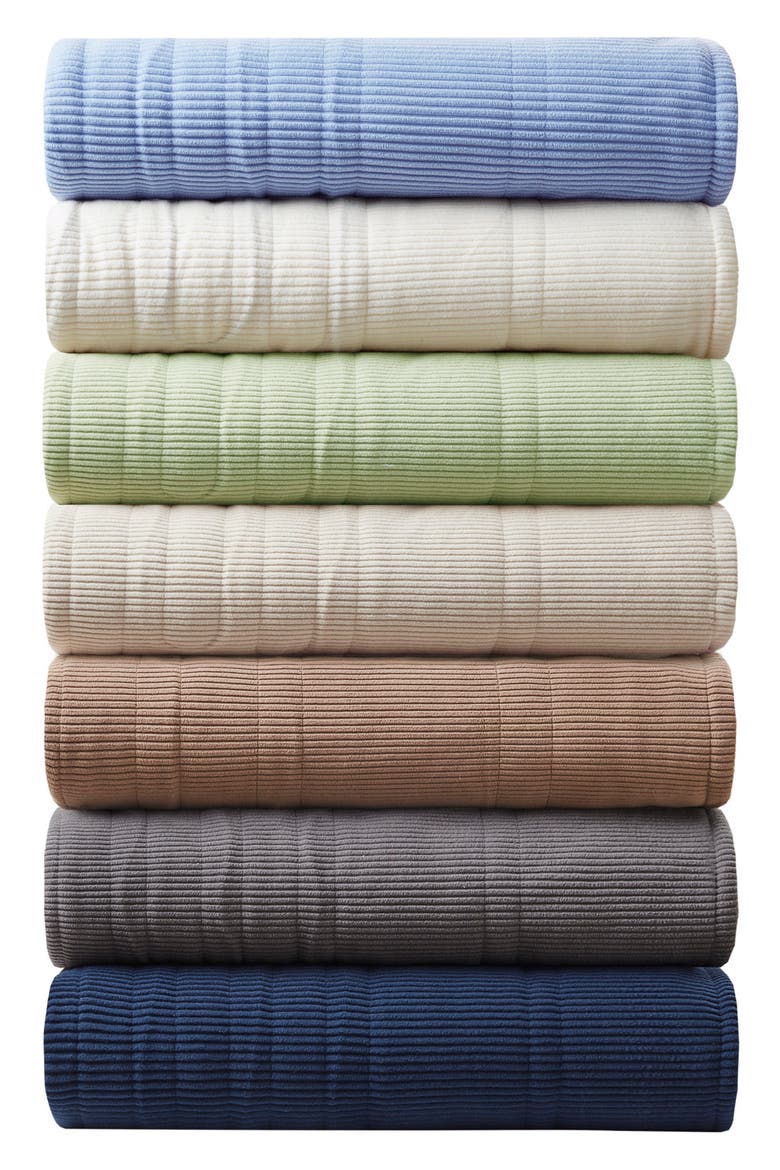 Electric Micro Fleece Heated Blanket, Alternate, color, BLUE