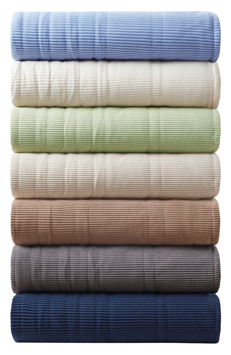 BEAUTYREST Electric Micro Fleece Heated Blanket, Alternate, color, Blue