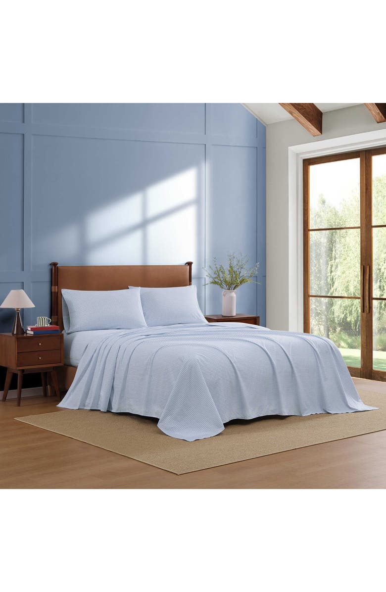 Tommy Hilfiger Gardena Check Sheet Set, Alternate, color, White/ Boathouse Blue