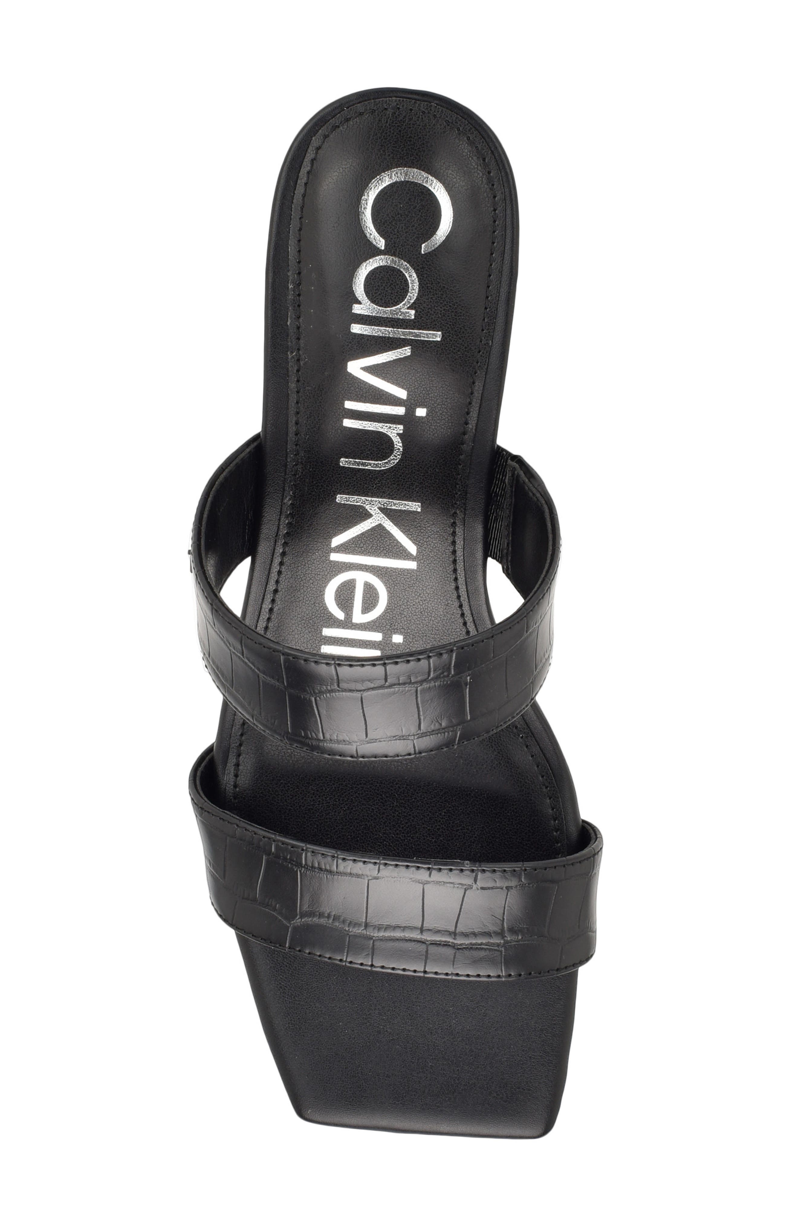 Calvin Klein Paneer Square Toe Slide Sandal, Alternate, color, 