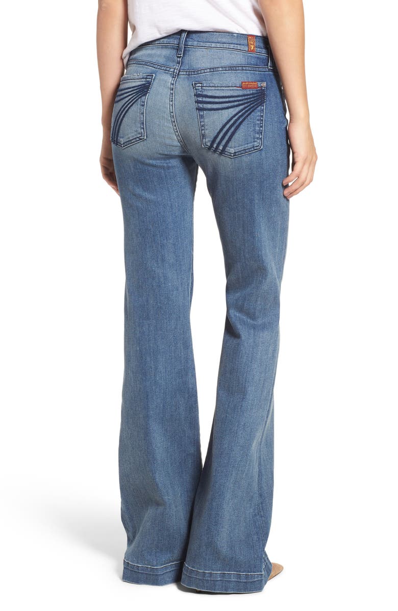7 For All Mankind <sup>®</sup> Tailorless Dojo Wide Leg Jeans, Alternate, color, 