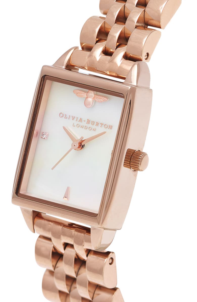 Olivia Burton Beehive Bracelet Watch, 20mm, Alternate, color,