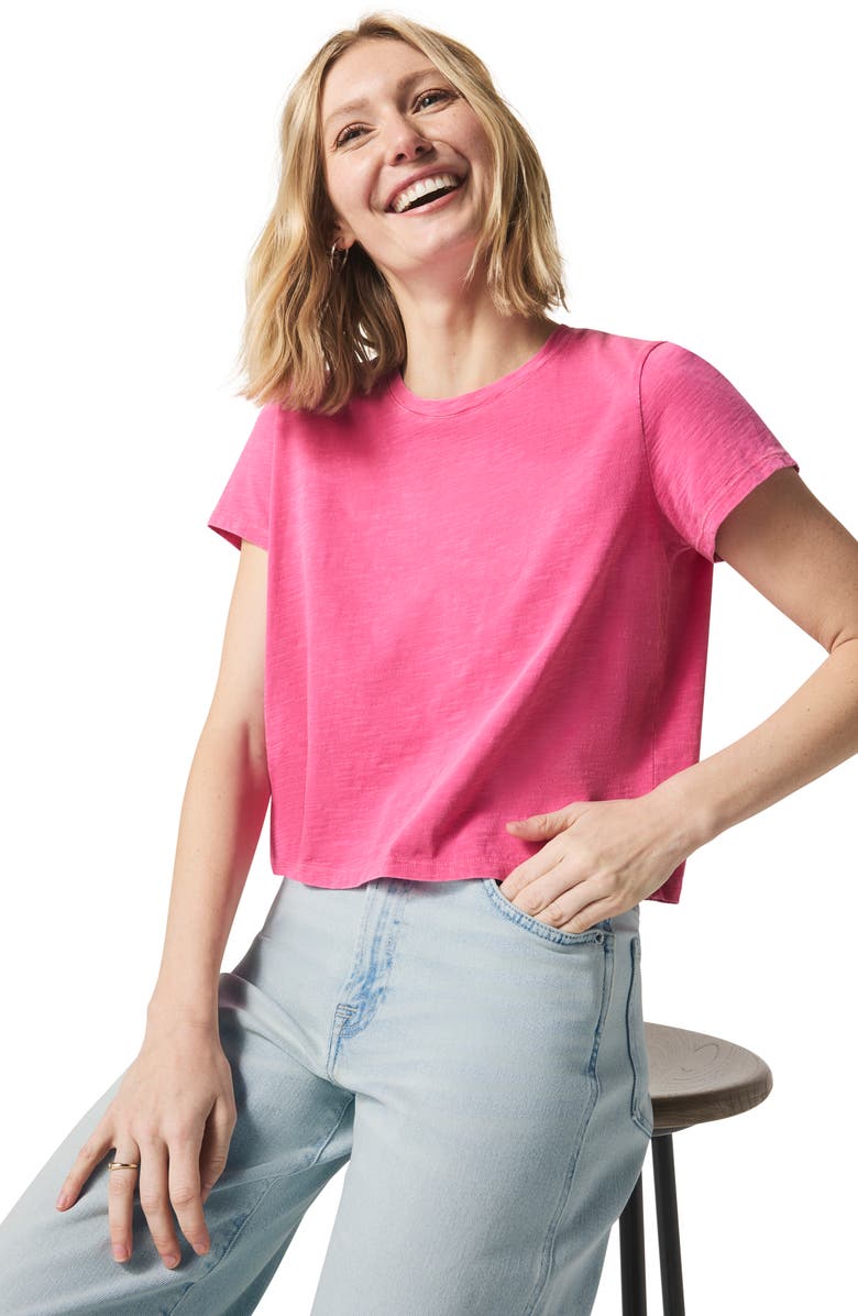 Splendid Lousia Short Sleeve T-shirt, Alternate, color, Lilac Rose