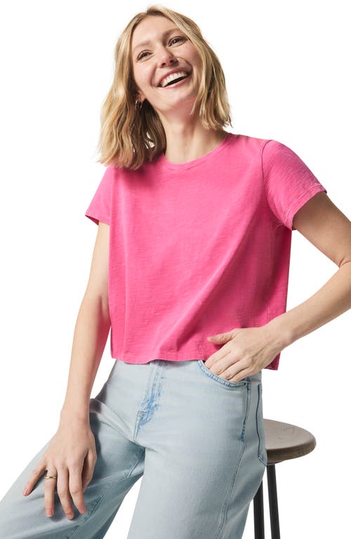 Splendid Lousia Short Sleeve T-shirt In Lilac Rose