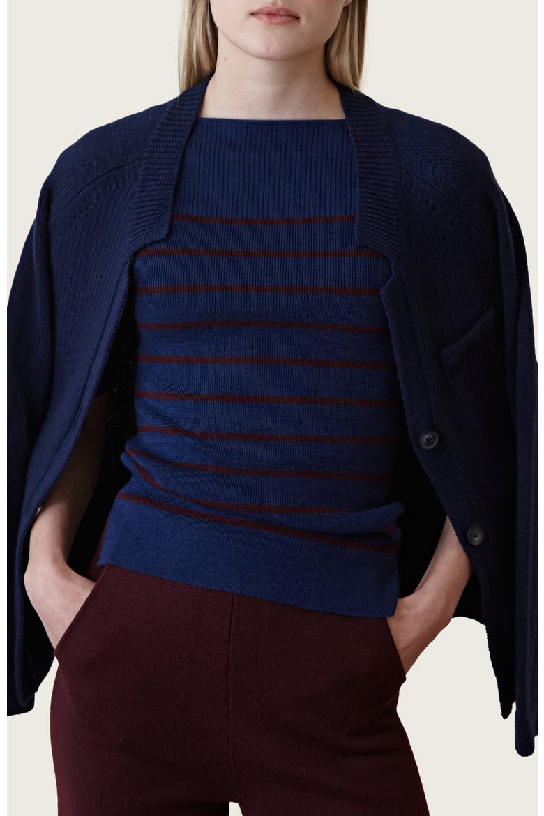 Coco Tee, Alternate, color, Navy / Merlot