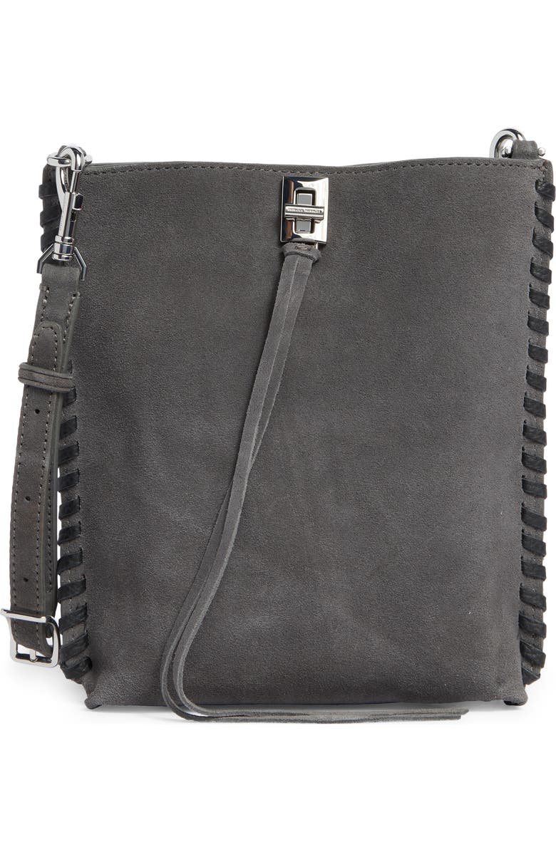 Rebecca Minkoff Darren Shoulder Bag, Main, color, Fog/Black