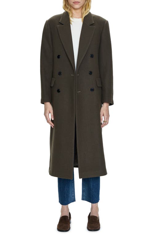 Pistola Prescott Double Breasted Wool Blend Coat in Caper 