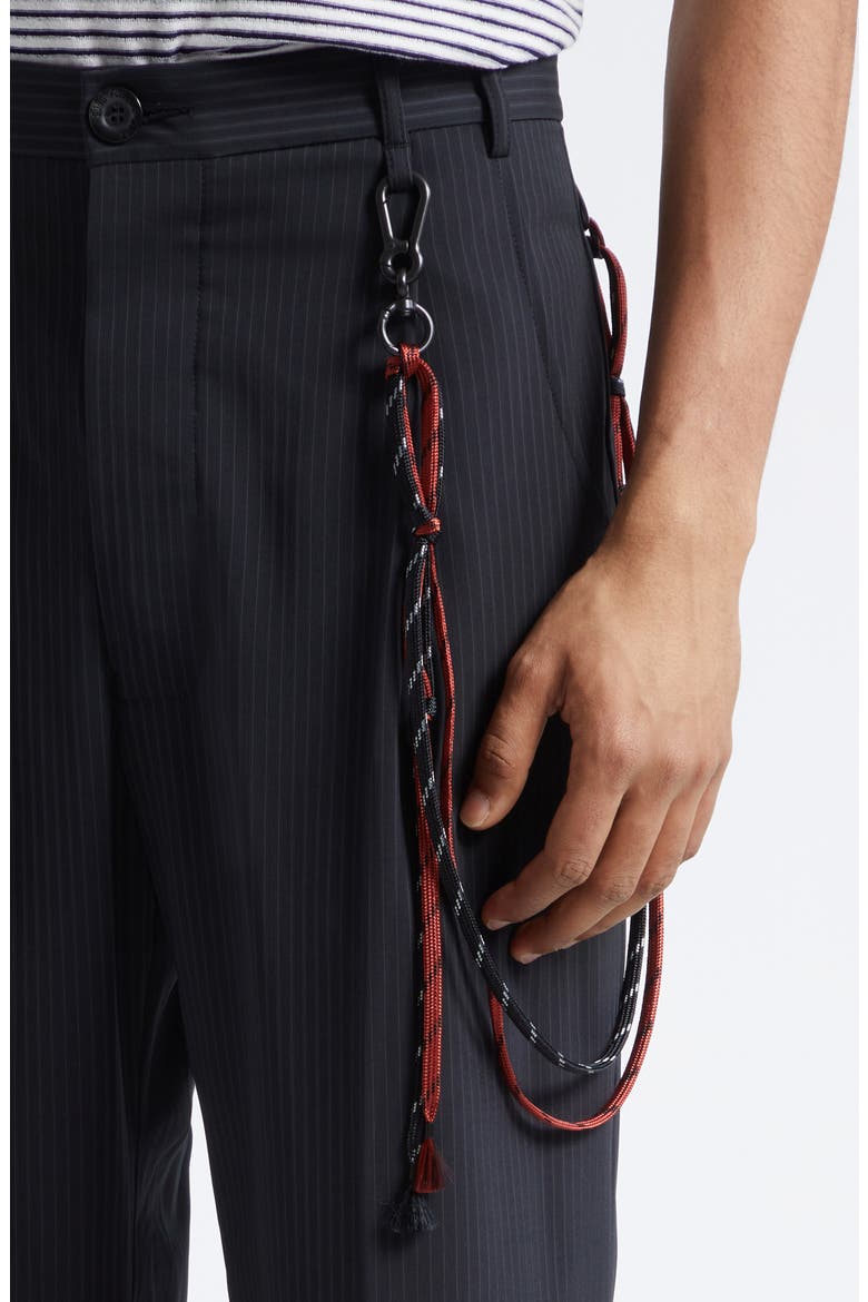 Pleated Loose Fit Pants, Alternate, color, NAVY