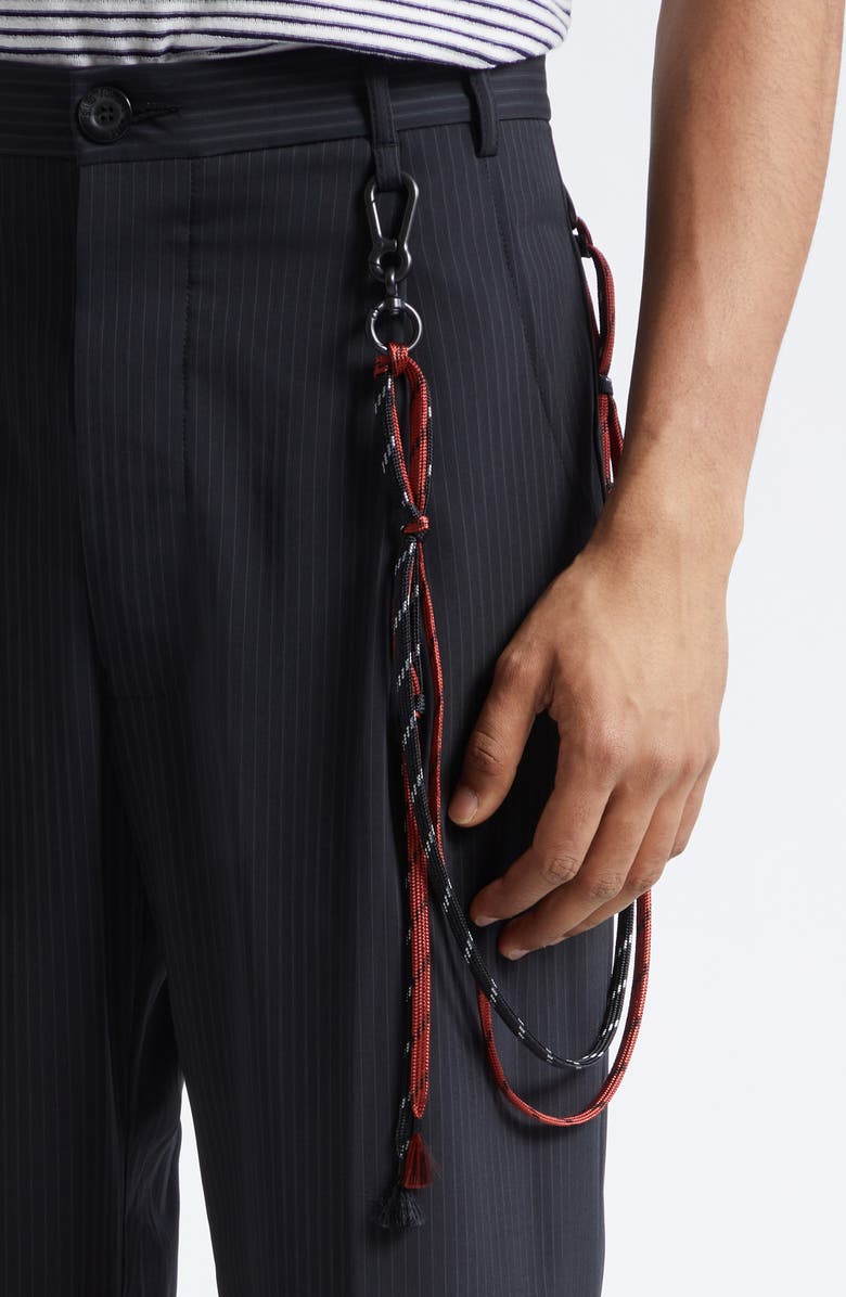 SONG FOR THE MUTE Pleated Loose Fit Pants, Alternate, color, Navy