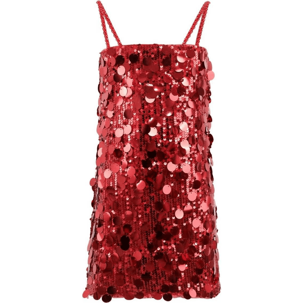 Lola + The Boys Paillette Party Dress In Pink