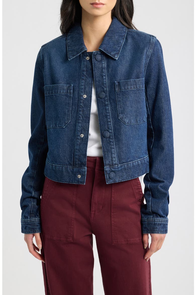 The Small Denim Jacket, Main, color, TRADE