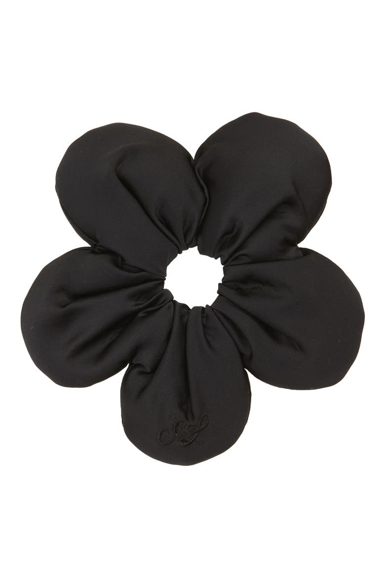 Flower Power 2.0 Scrunchie, Main, color, BLACK