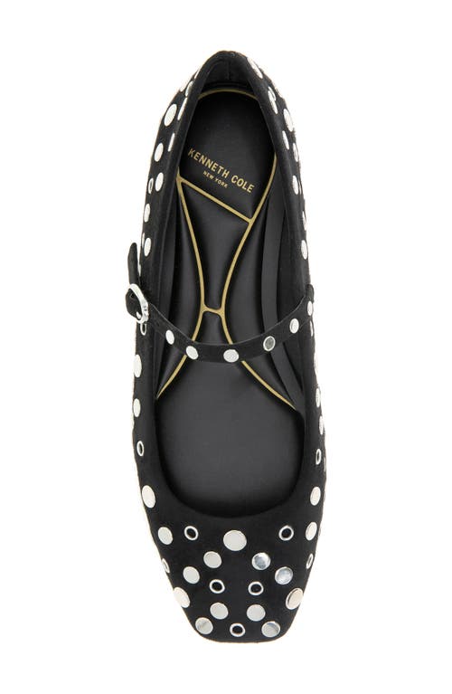 Kenneth Cole Jasper Stud Mary Jane Flat In Black