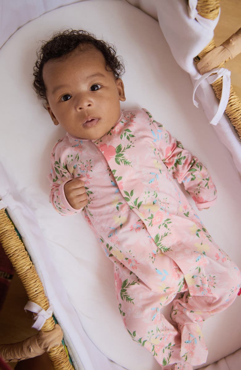 Magnetic Me Ainslee Floral Magnetic Footie, Alternate, color, Ainsl