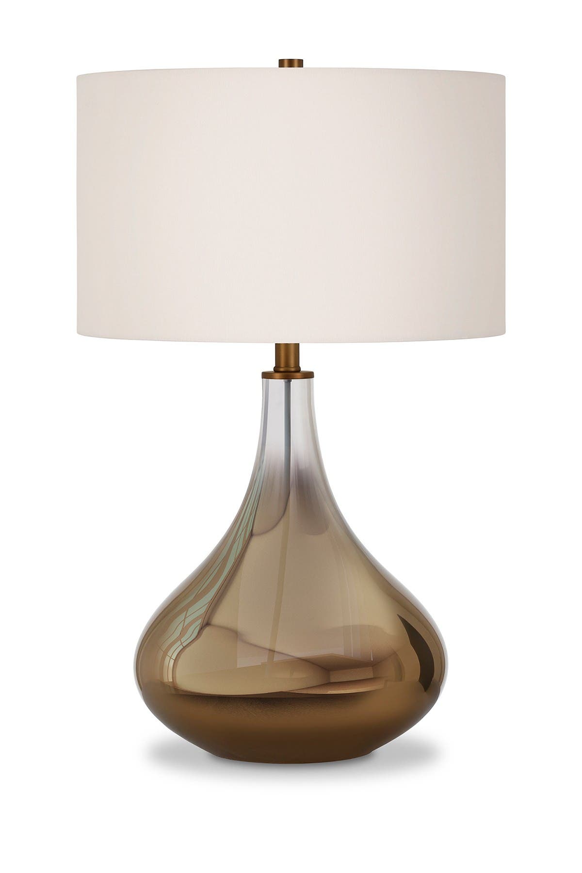 ADDISON AND LANE Mirabella Table Lamp - Ombre Brass Colored Glass ...